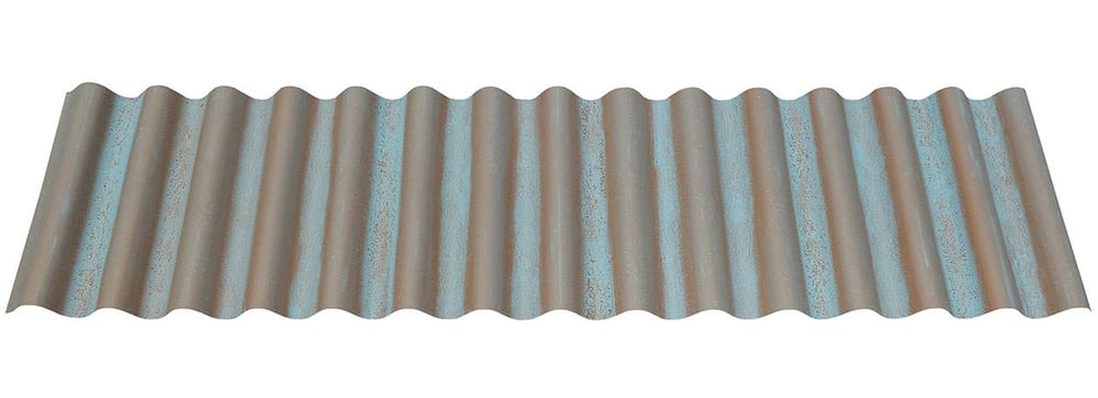7/8 Corrugated Metal Roofing Panel in Streaked Copper