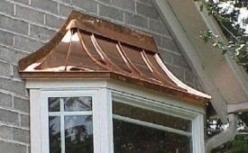 Copper roofing as an accent.