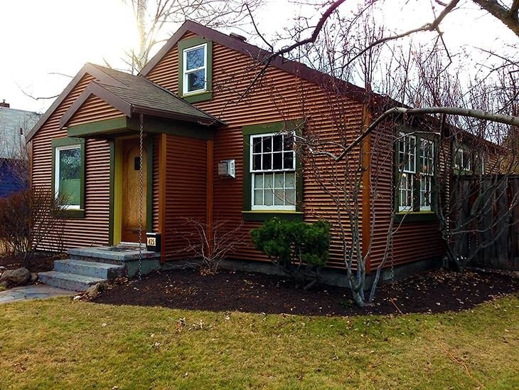 ⅞” Corrugated Siding, Copper Penny