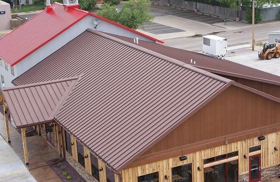 Standing seam roofing Corten AZP Raw