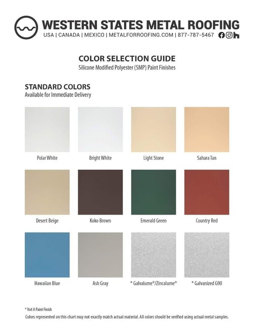 WSMR Color Selection Guide SMP Paint Finishes