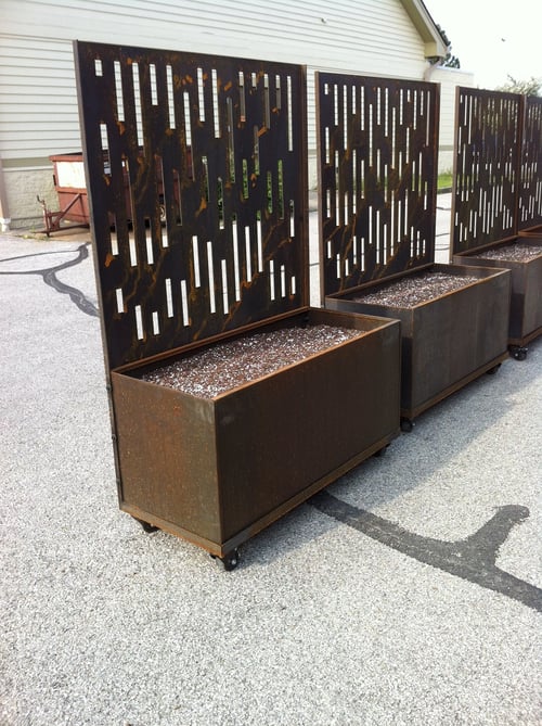 Corten sale steel planters