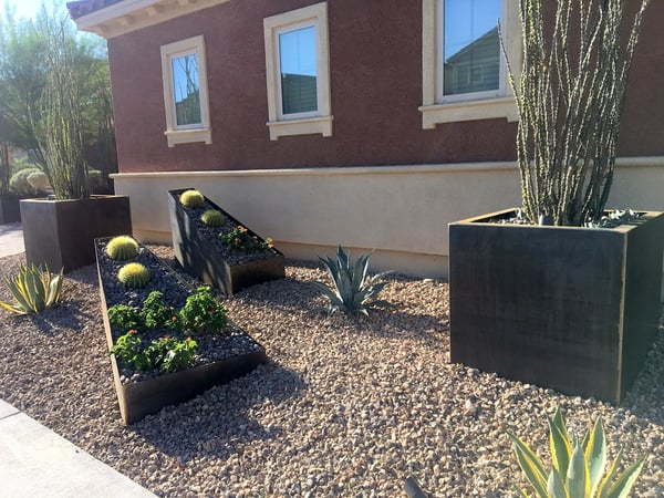 corten-steel-planters-desert-climate