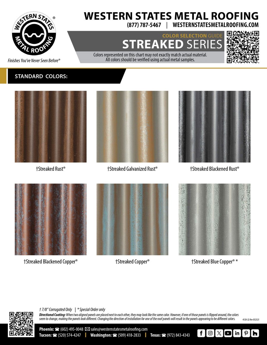 Metal Roofing Color Charts Over 100 Colors Buy Mfg. Direct & Save