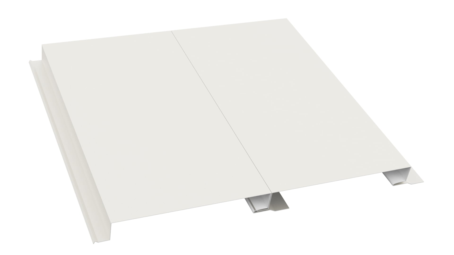 Metal Roofing Panels in Bone White Finish ( Special Order PVDF Paint)