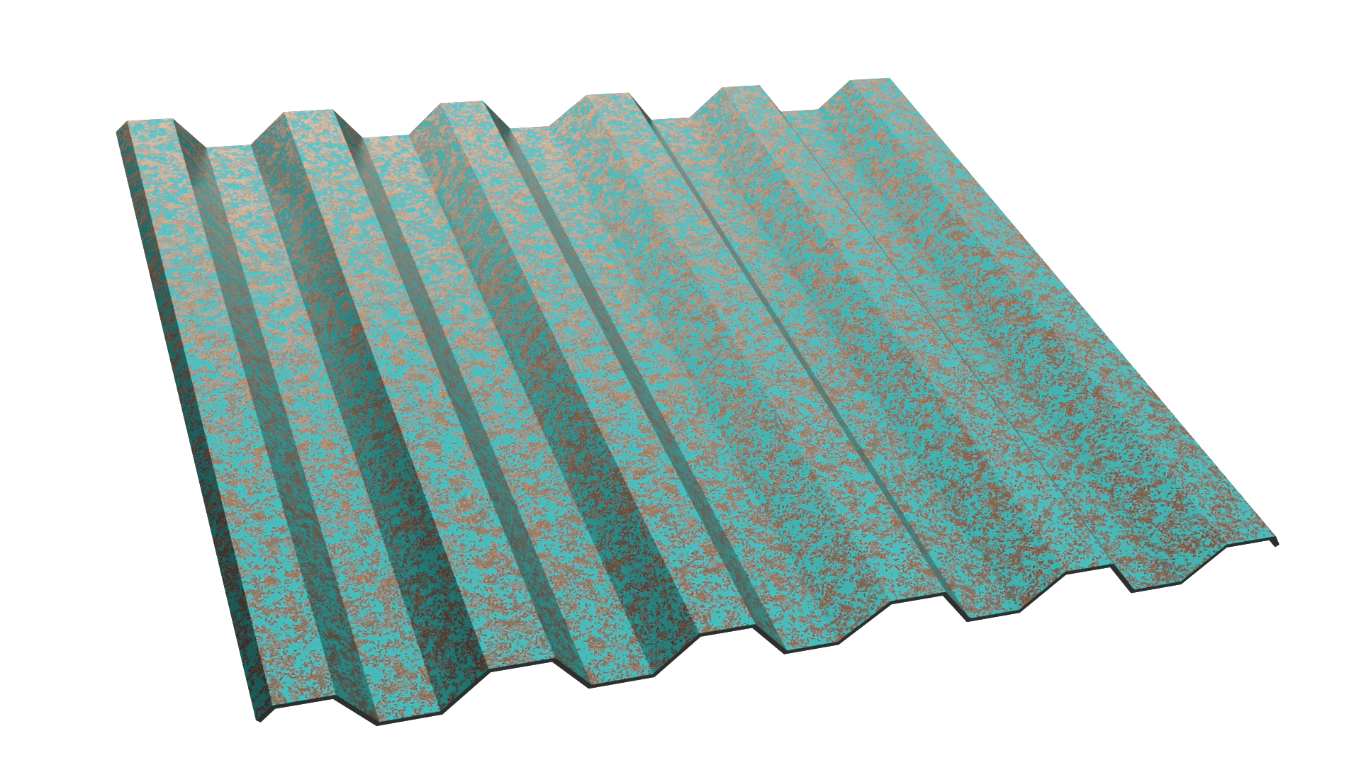 Pro Rib Copper Color Green Copper® Coil, Flats, Metal Roofing