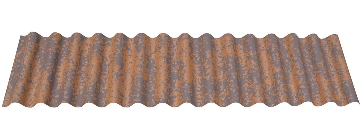 # 4 SHEETS MATT VINYL  SELFADHESIVE iron 1/43 scale corrugated roof rusty a2 