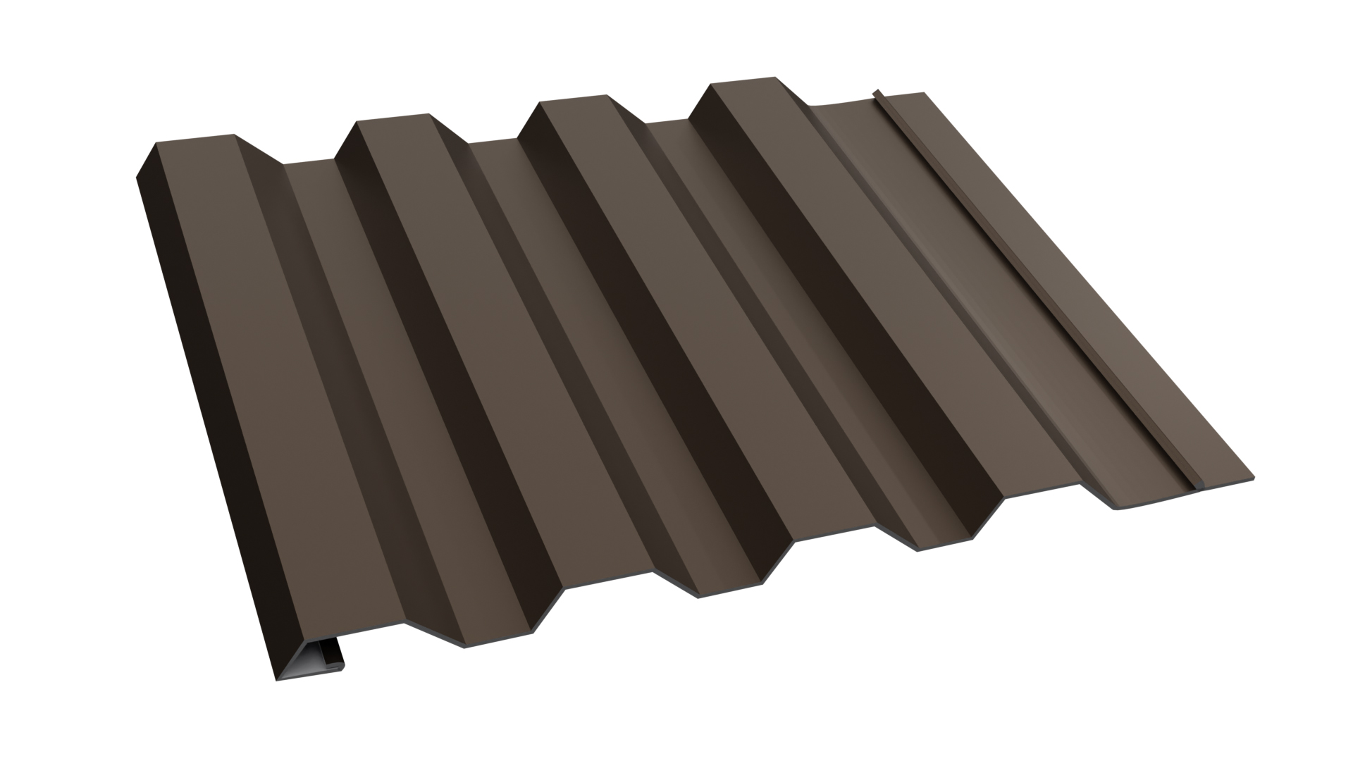Metal Roofing, Siding, and Wall Panels in Mansard Brown