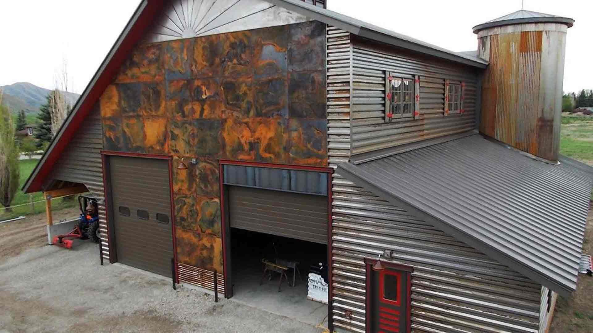 Painted Corrugated Metal Roofing & Siding The Streaked Series®