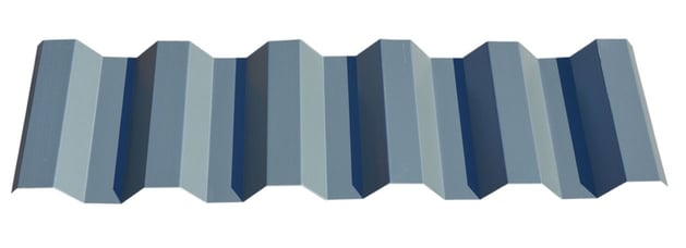 Silver Zinc Metallic® Western Rib® 7.2 Panel