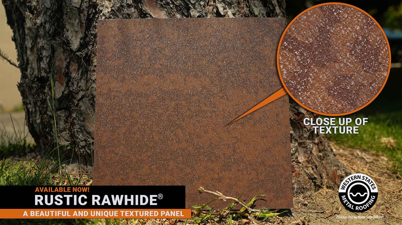 Steelscape Rustic Rawhide® Textured Color For Metal Panels