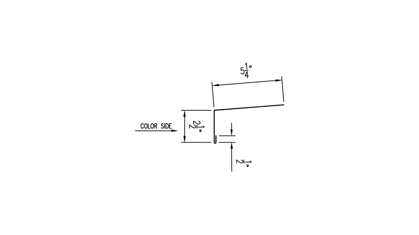 Eave Trim For Gutter | MS2 Mechanically Seamed Roofing