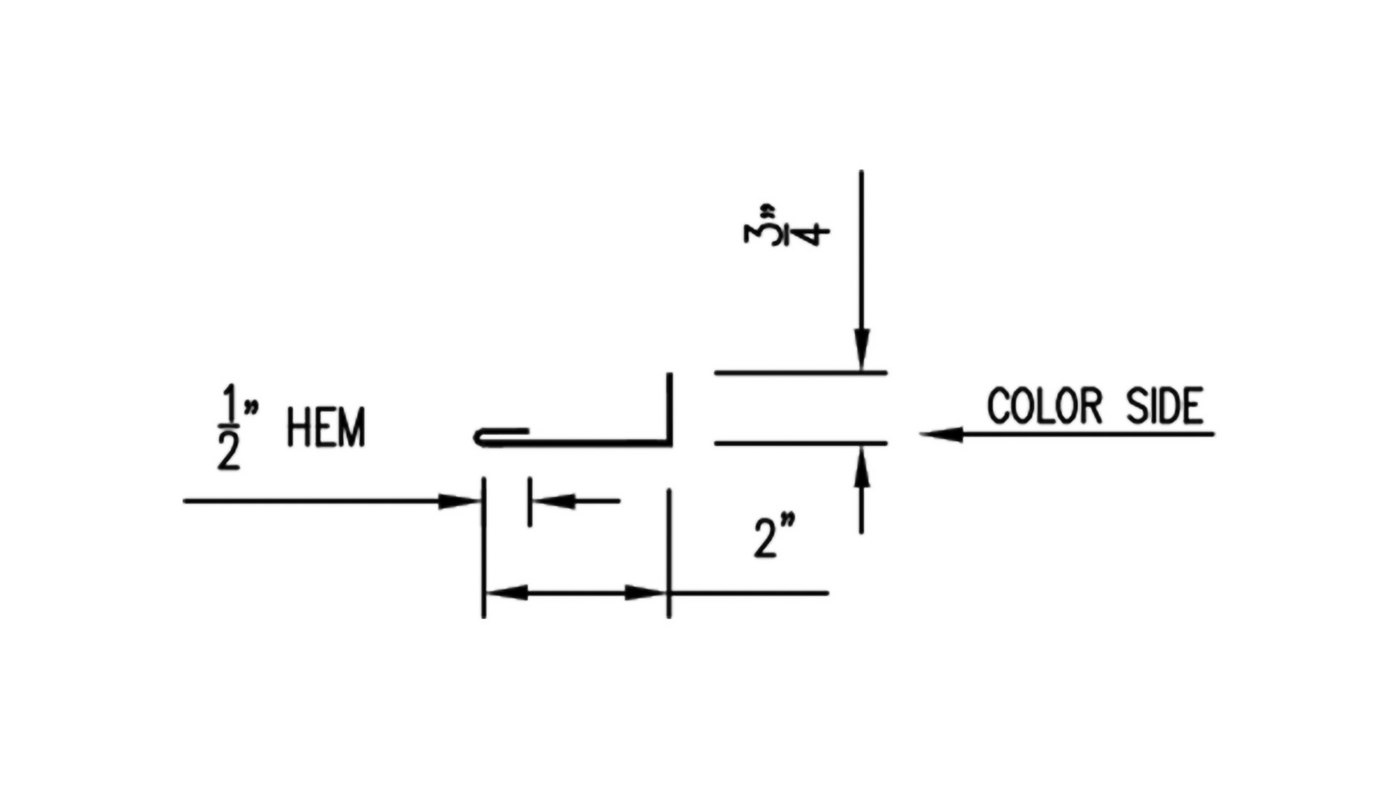 Alternate Base Trim Detail To Install Western Wave Horizontally