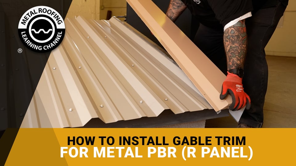 Part WS209 Sculptured Gable Flashing for PBR Panel Metal Roofing
