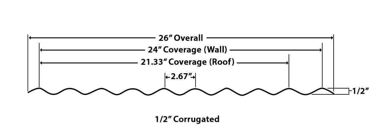 1/2" Corrugated