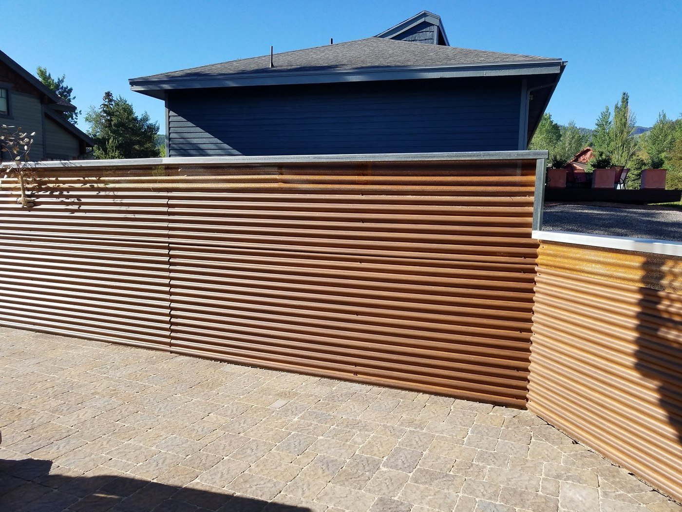 Corten Metal Fencing