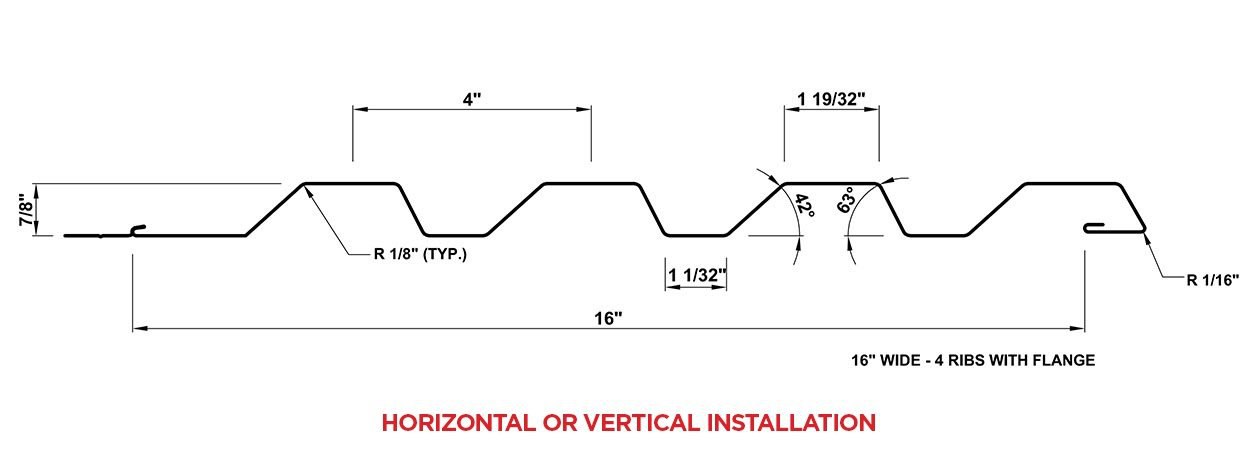 Western Wave metal panel