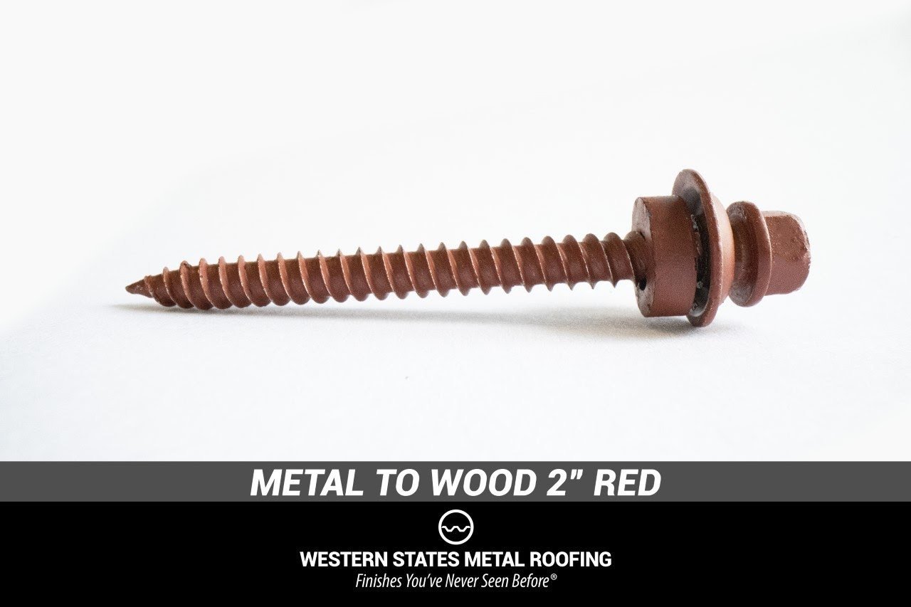 Metal To Wood 2" Red Screws