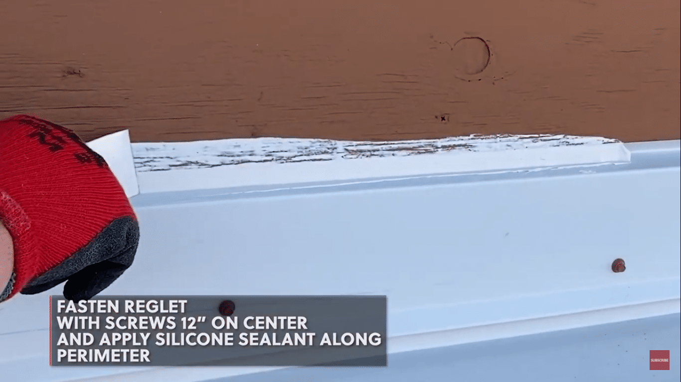 How To Install Reglet Flashing On A Metal Roof