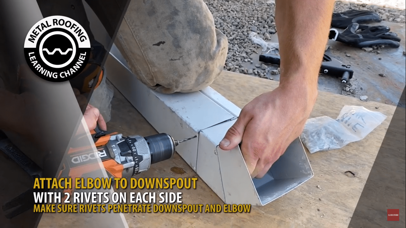 how to install a downspout for your gutter