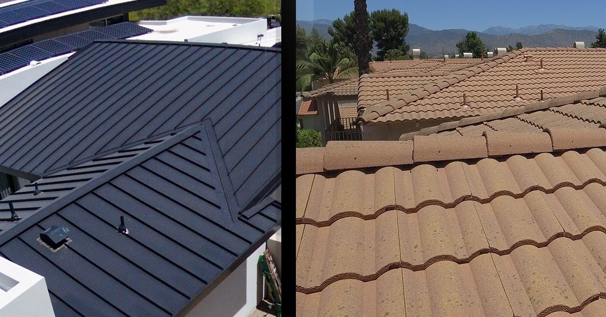 Metal Roof V Clay Tile Which Roofing, Flat Clay Tile Roof Colors