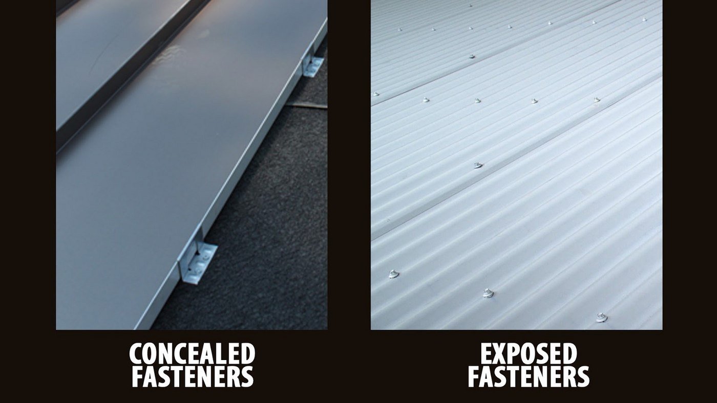 Concealed Fasteners vs. Exposed Fasteners