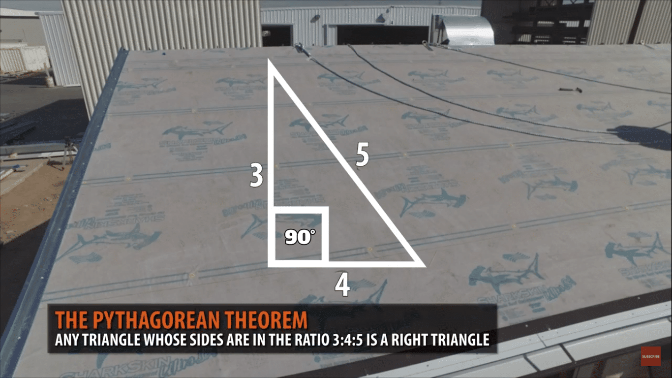 How to Square A Metal Roof - The 3, 4, 5 Triangle Method