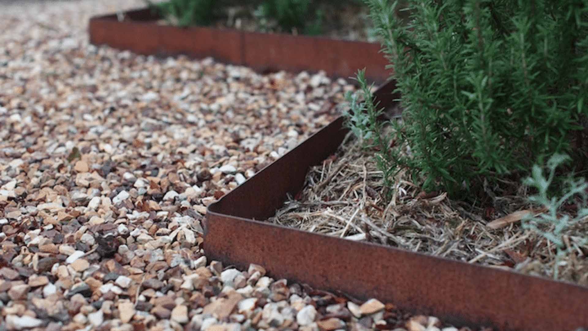 6 x Galvanized Lawn Edging Metal Garden Border Edge Steel Corrugated Landscaping 