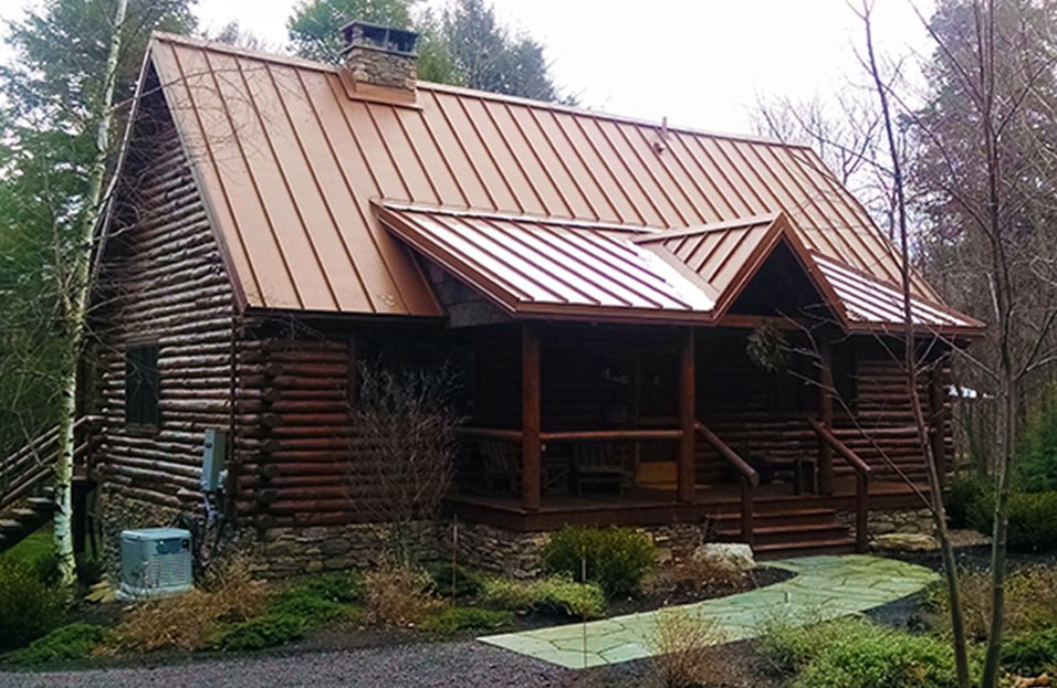Weathered Metallic®. Painted Panel Designed To Look Like Rusted Roofing