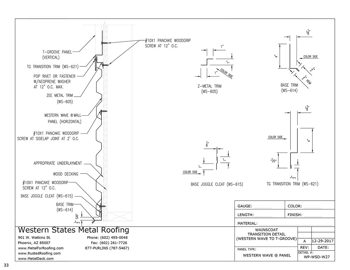 WS615 Base Joggle Cleat